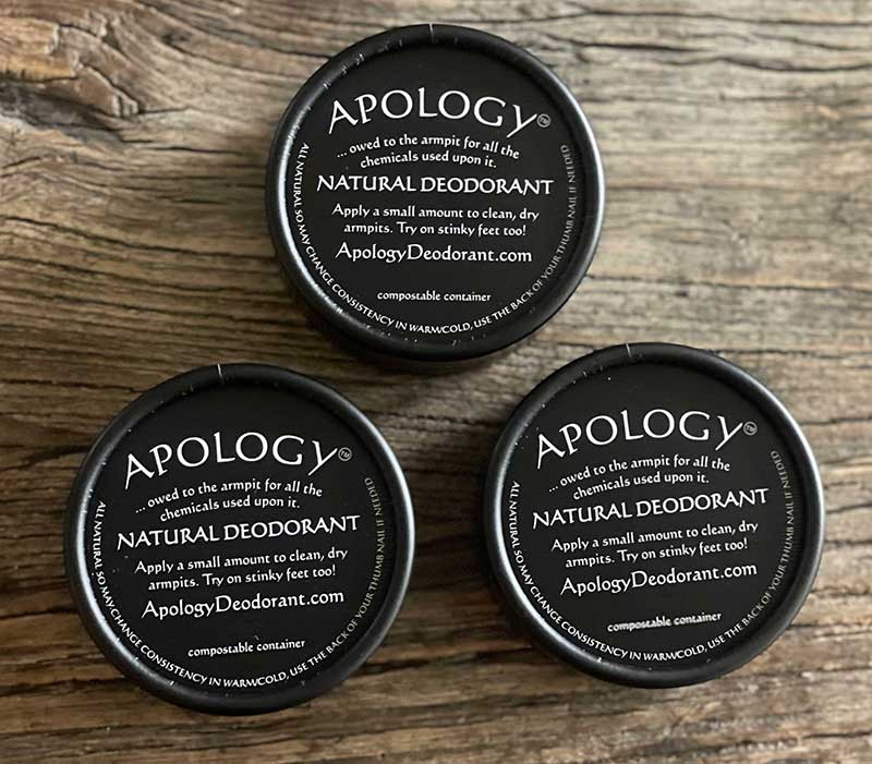 apology deodorant 3 pack