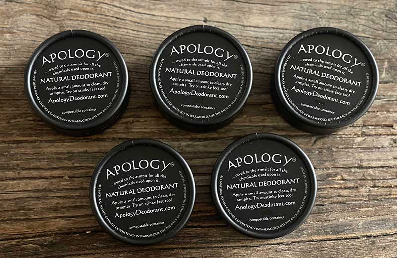 apology deodorant 5 pack