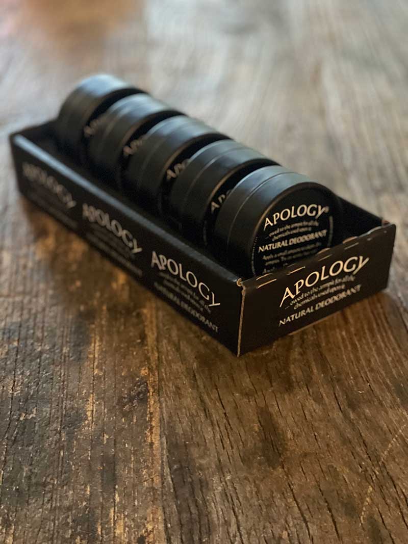 apology deodorant compostible container