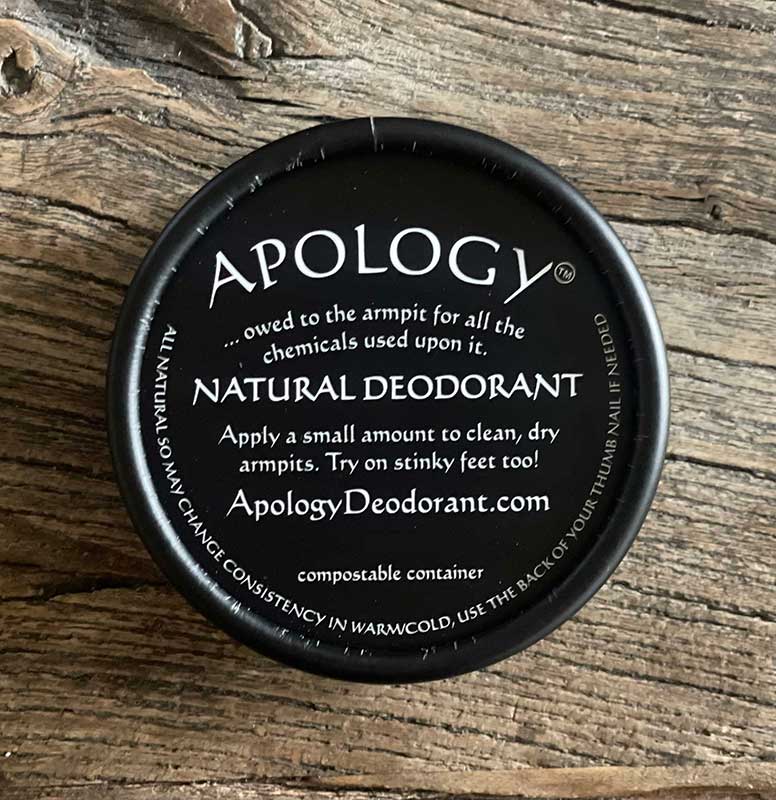 new packaging apology deodorant